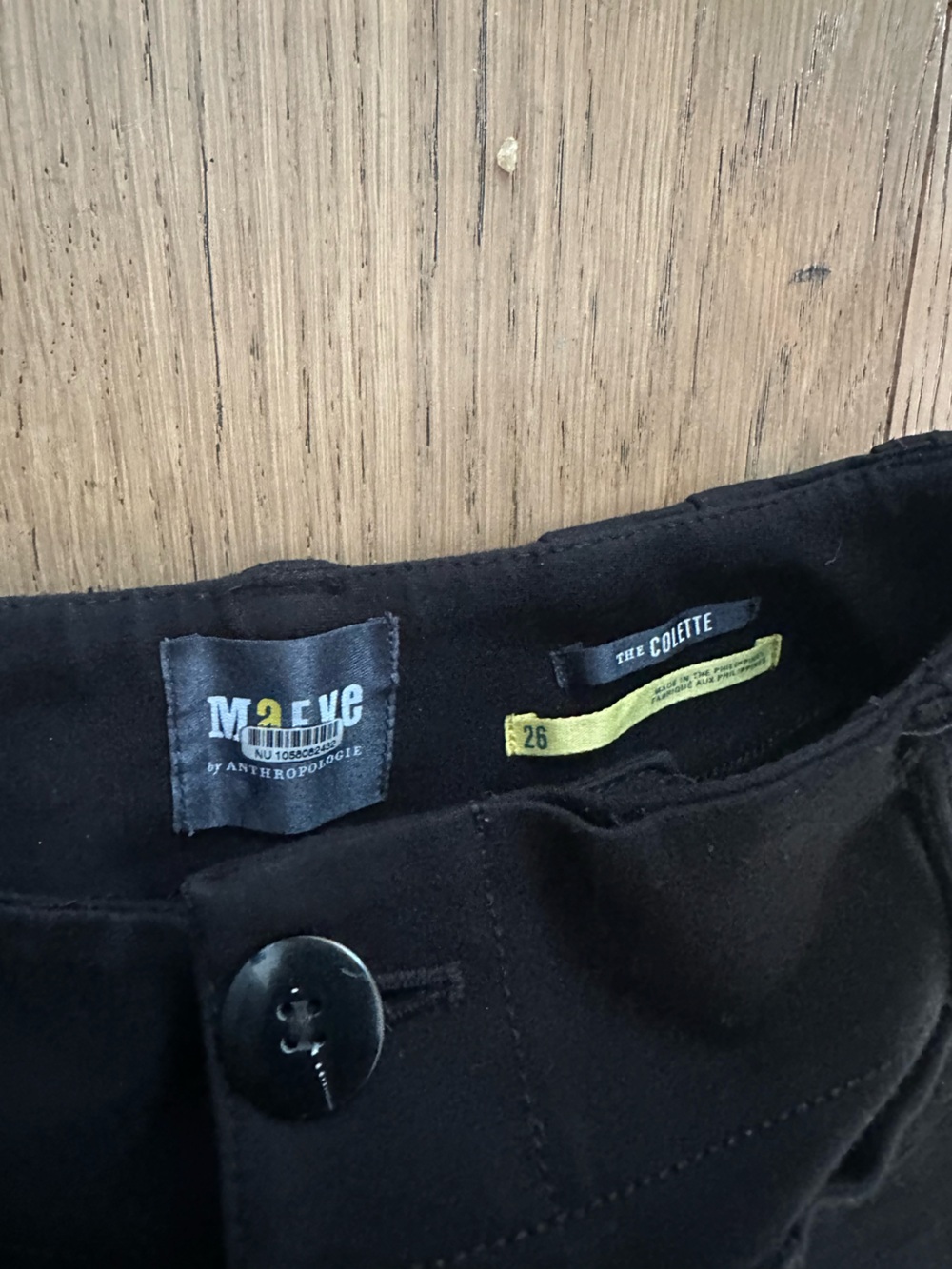 Maeve Black Cropped Wide-Leg Pants - Picture 3 of 8